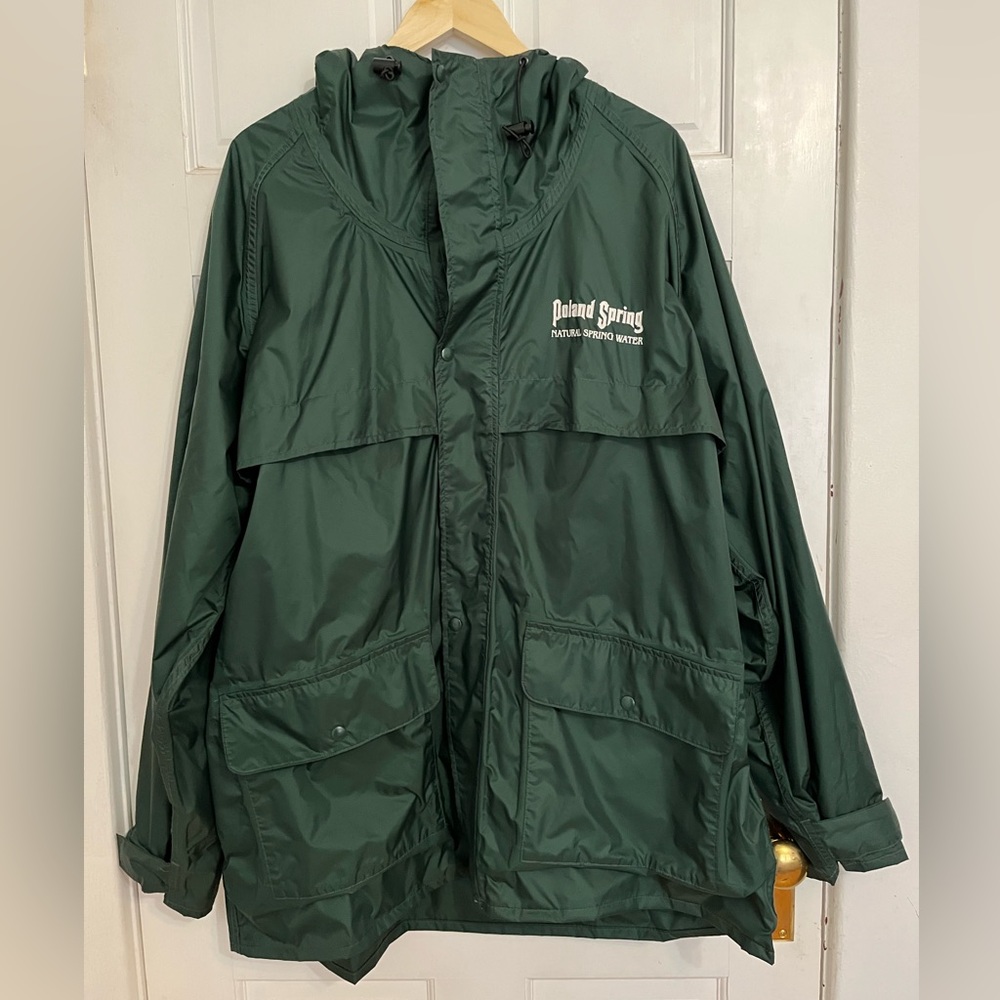 Vintage Poland Spring Rain Jacket XL